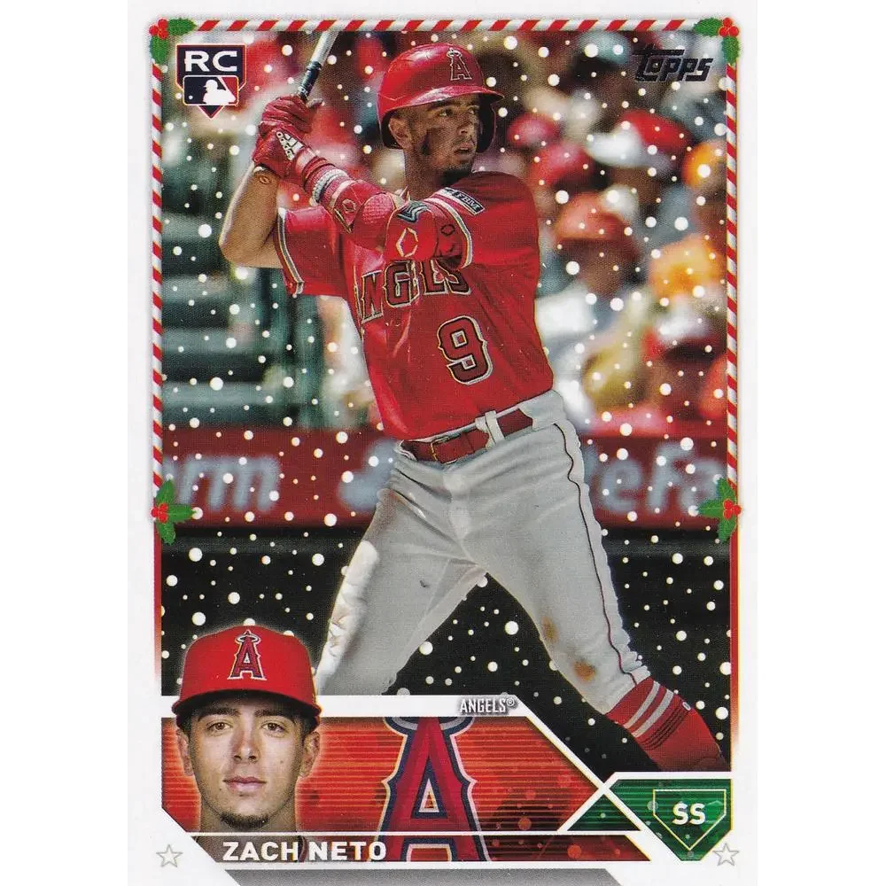 2023 Topps Holiday Zach Neto RC H140 Los Angeles Angels
